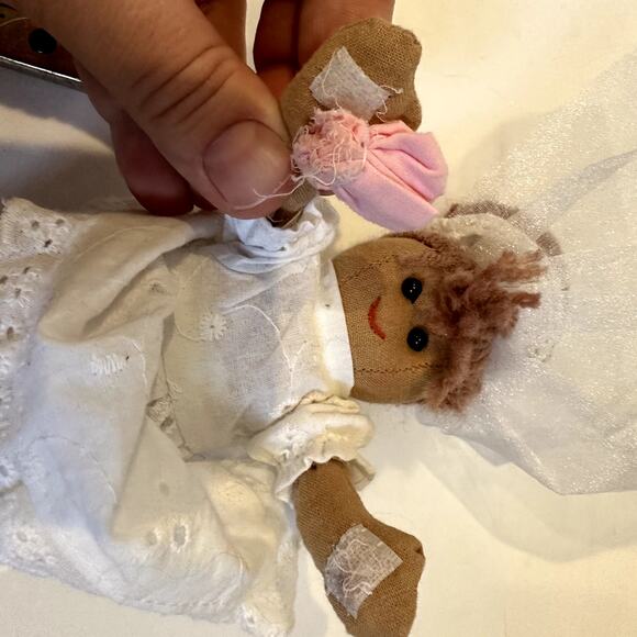 Powell Craft England Bride Cloth Rag Doll Bridal Wedding Veil - Picture 5 of 11